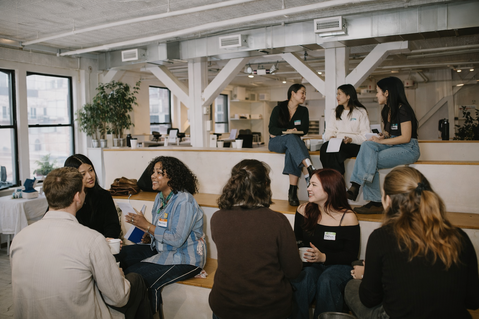 Professionals collaborating